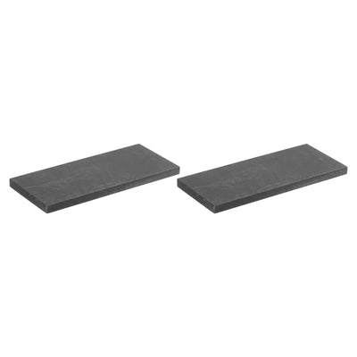 Harfington Graphite Block Ingot Rectangle Graphite Electrode Plate Board 100x40x5mm for Melting Casting, Electrolysis Electroplating, Pack of 2