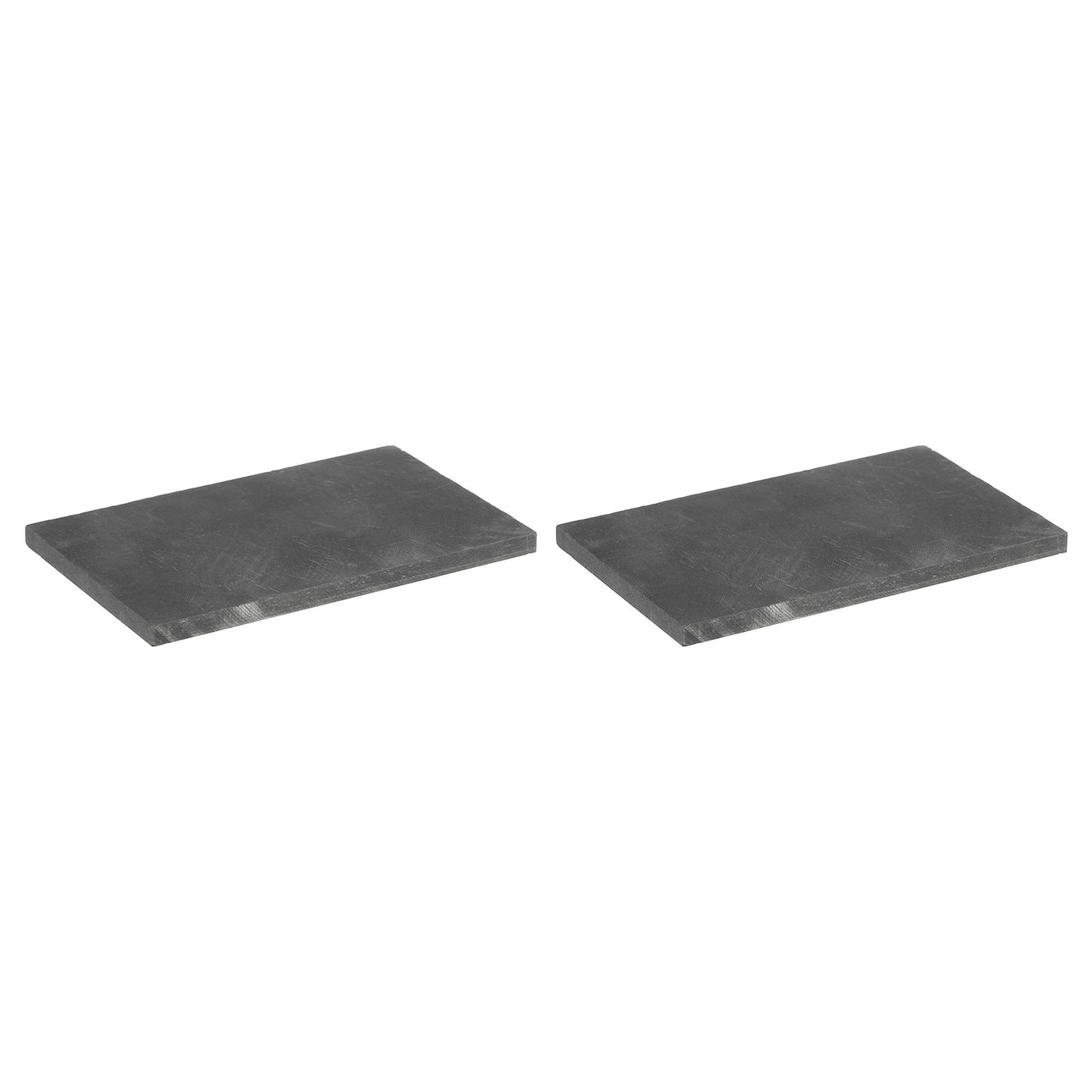 Harfington Graphite Block Ingot Rectangle Graphite Electrode Plate Board 100x60x5mm for Melting Casting, Electrolysis Electroplating, Pack of 2