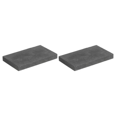 Harfington Graphite Block Ingot Rectangle Graphite Electrode Plate Board 76.5x47.5x8mm for Melting Casting, Electrolysis Electroplating, Pack of 2