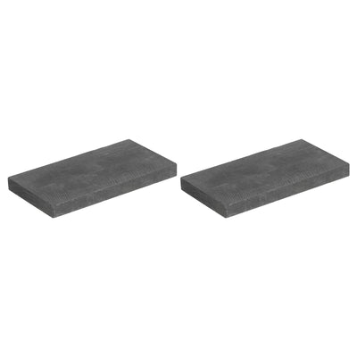 Harfington Graphite Block Ingot Rectangle Graphite Electrode Plate Board 85x47.5x8mm for Melting Casting, Electrolysis Electroplating, Pack of 2