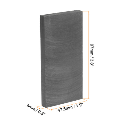 Harfington Graphite Block Ingot Rectangle Graphite Electrode Plate Board 97x47.5x8mm for Melting Casting, Electrolysis Electroplating, Pack of 2