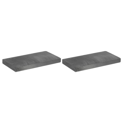 Harfington Graphite Block Ingot Rectangle Graphite Electrode Plate Board 97x47.5x8mm for Melting Casting, Electrolysis Electroplating, Pack of 2