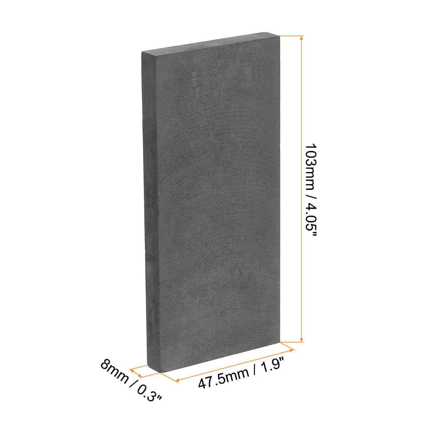 Harfington Graphite Block Ingot Rectangle Graphite Electrode Plate Board 103x47.5x8mm for Melting Casting, Electrolysis Electroplating, Pack of 2