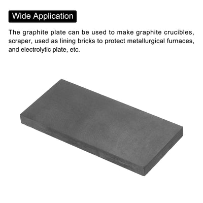 Harfington Graphite Block Ingot Rectangle Graphite Electrode Plate Board 103x47.5x8mm for Melting Casting, Electrolysis Electroplating, Pack of 2