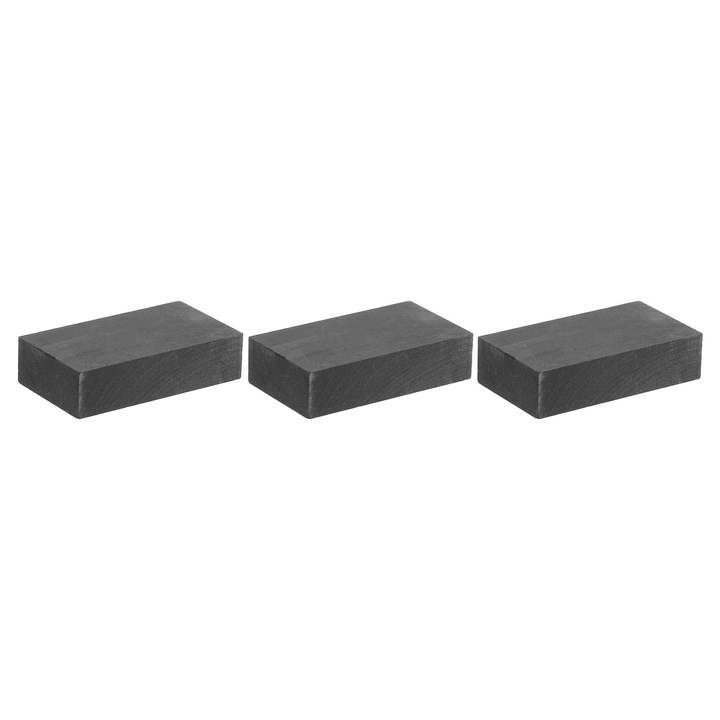 Harfington Graphite Block Ingot Rectangle Graphite Electrode Plate Board 40x22x10mm for Melting Casting, Electrolysis Electroplating, Pack of 3