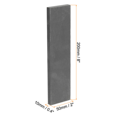 Harfington Graphite Block Ingot Rectangle Graphite Electrode Plate Board 200x50x10mm for Melting Casting, Electrolysis Electroplating