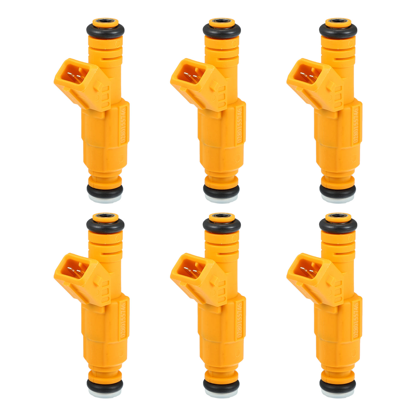 X AUTOHAUX 6pcs 0280155746 1275194 9454555 Fuel Injector for Volvo 850 2.3L 2.5L 1995-1997 for Volvo C70 2.3L 1998-2002 2.4L 2000-2004 2.5L 1998-1999