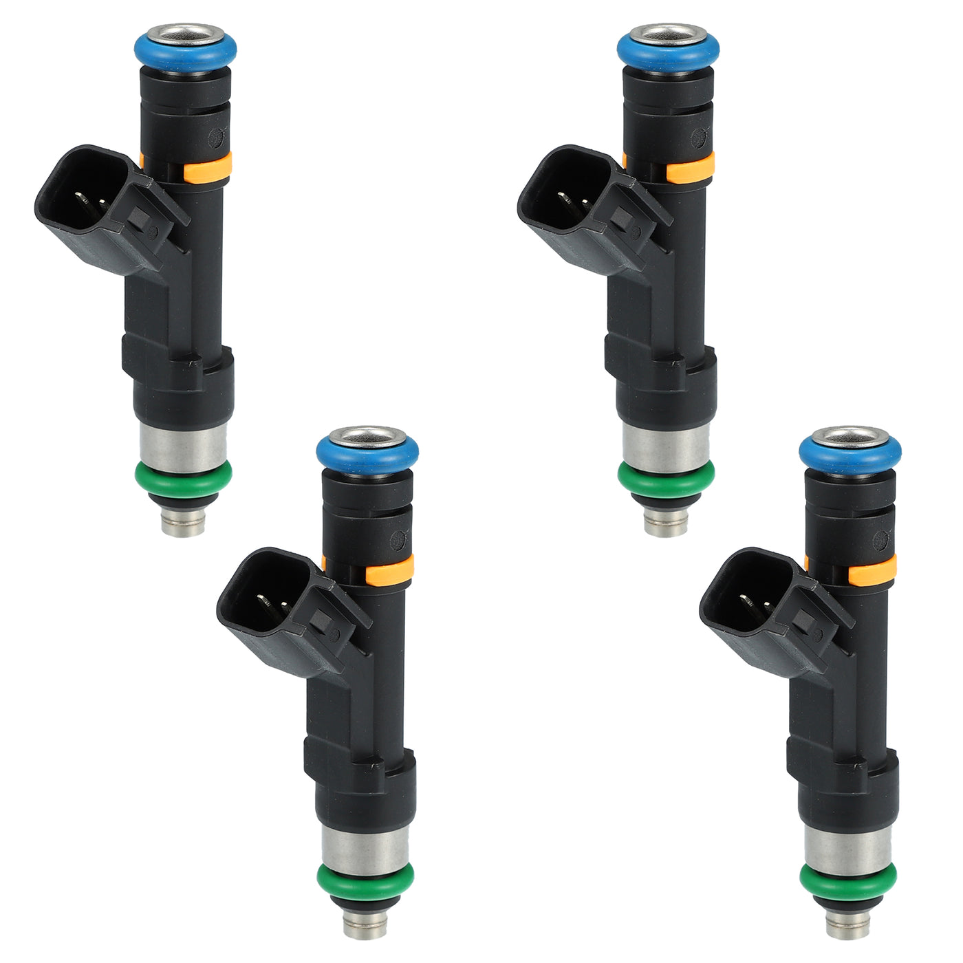 X AUTOHAUX 4 Stück Auto Benzin Einspritzdüse Kraftstoffeinspritzer Zapfpistole Einspritzventil Adapter Ersatz 0280158103 L3G513250