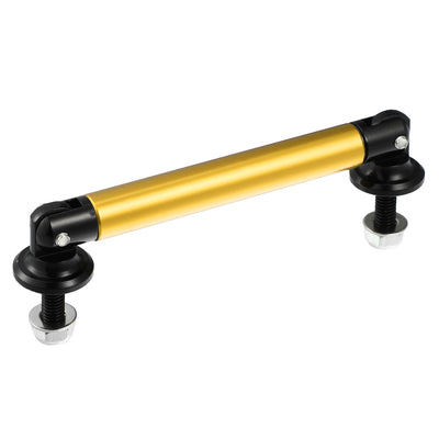 Harfington 1pair 75mm 2.95" Splitter Support Rods Adjustable Front Rear Bumper Lip Splitter Strut Rod Tie Support Bars Fit Most Vehicle Gold Tone