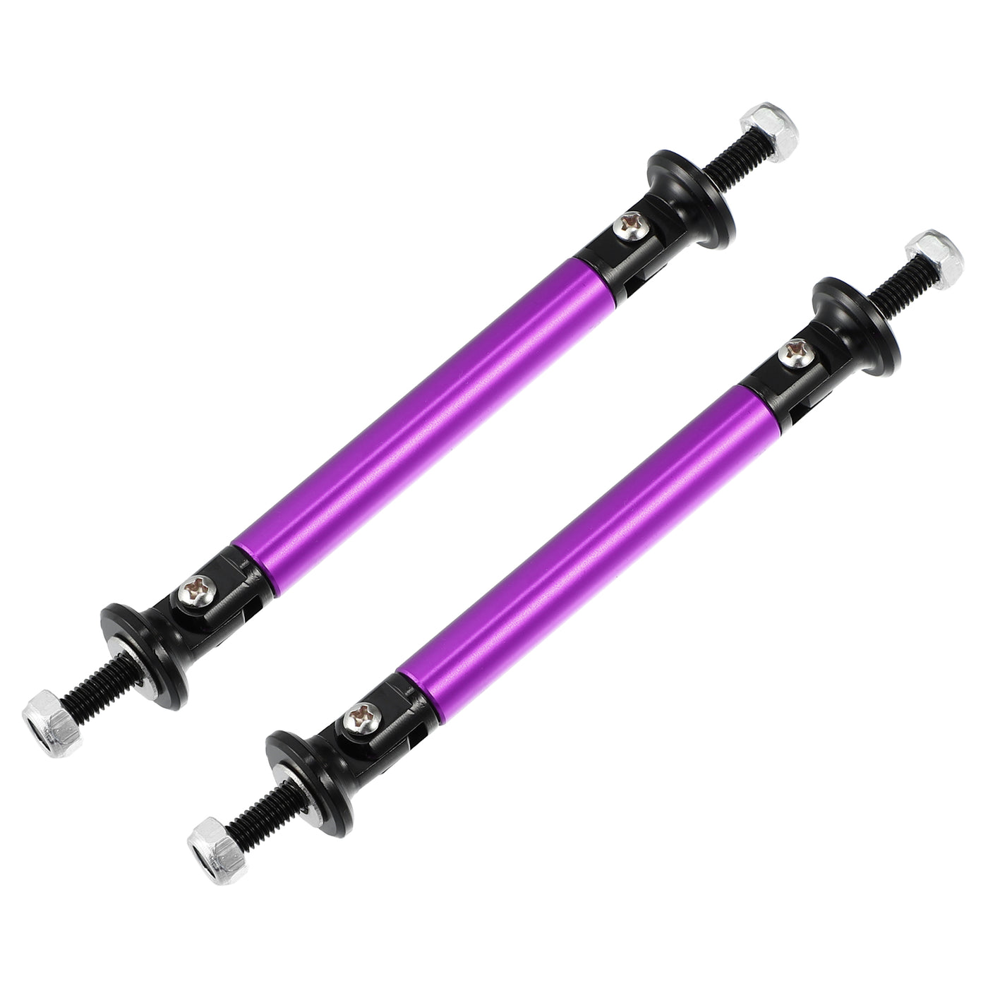 X AUTOHAUX 1pair 75mm 2.95" Splitter Support Rods Adjustable Front Rear Bumper Lip Splitter Strut Rod Tie Support Bars Fit Most Vehicle Purple