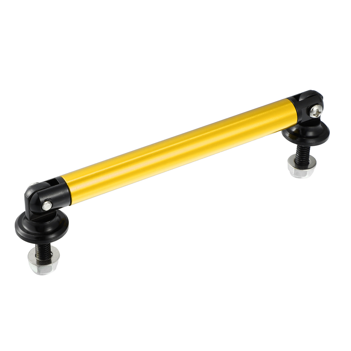 X AUTOHAUX 1pair 100mm 3.94" Splitter Support Rods Adjustable Front Rear Bumper Lip Splitter Strut Rod Tie Support Bars Fit Most Vehicle Gold Tone