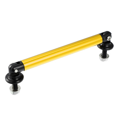 Harfington 1pair 100mm 3.94" Splitter Support Rods Adjustable Front Rear Bumper Lip Splitter Strut Rod Tie Support Bars Fit Most Vehicle Gold Tone