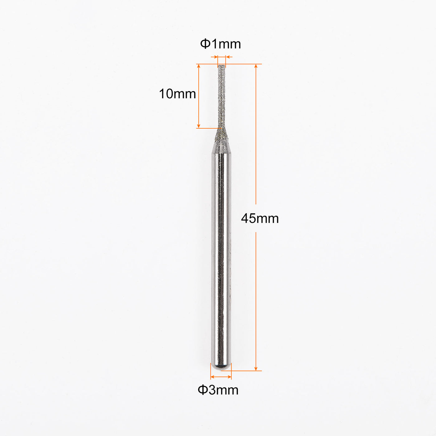 Harfington 30Stk  Schleiffräser Schnitzbohrer 1mm Zylindrisch Kopf Eingebaut Spitze 1/8 Schaft für Drehbares Werkzeug