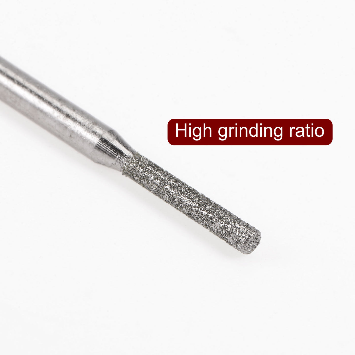 Harfington 30pcs Diamond Grinding Carving Bits 2mm Cylindrical Head Mounted Point