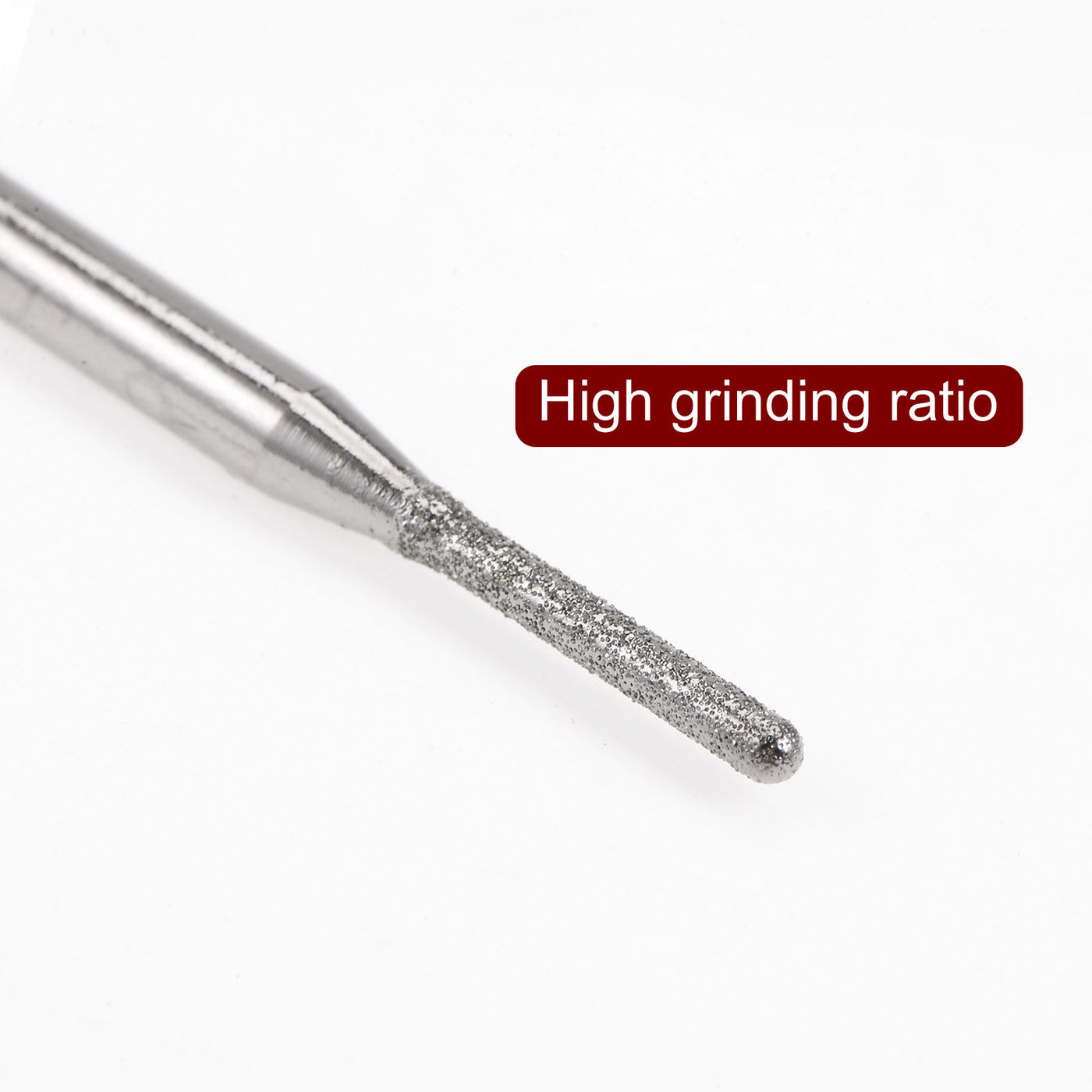 Harfington 30pcs Diamond Grinding Carving Bits 1.5mm Cylinder Shape Head Mounted Point