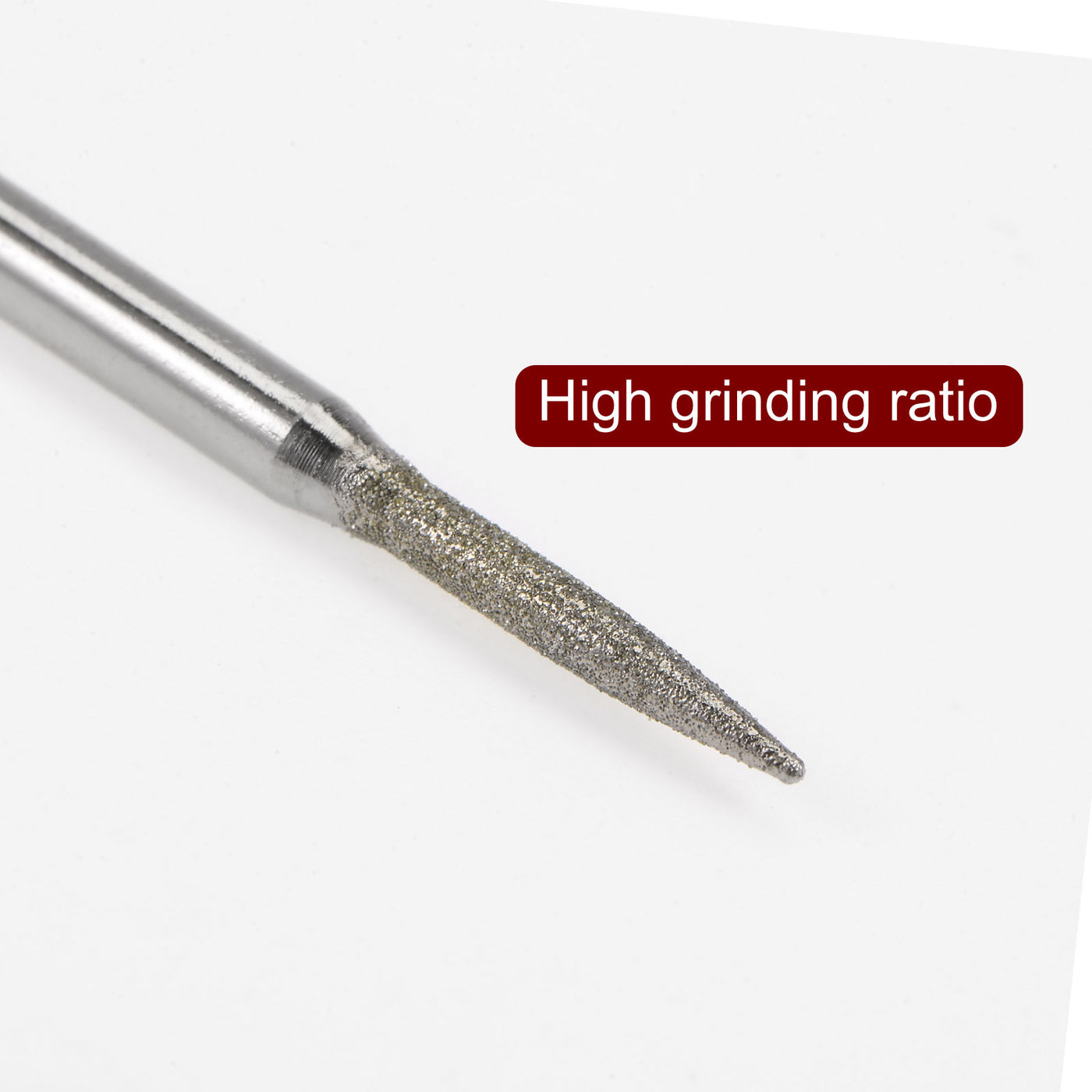 Harfington 30Stk Diamant Schleiffräser Schnitzbohrer 2mm Tapered Form Kopf Eingebaut Spitze 1/8 Schaft für Drehbares Werkzeug