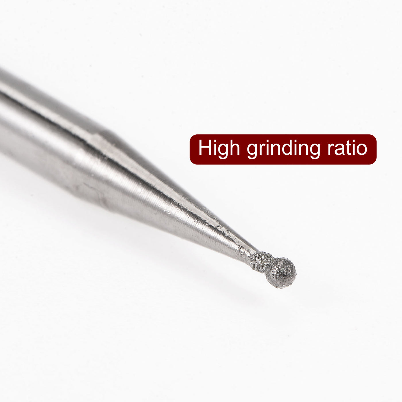 Harfington 30pcs Diamond Grinding Carving Bits 1mm Ball Shape Head Mounted Point