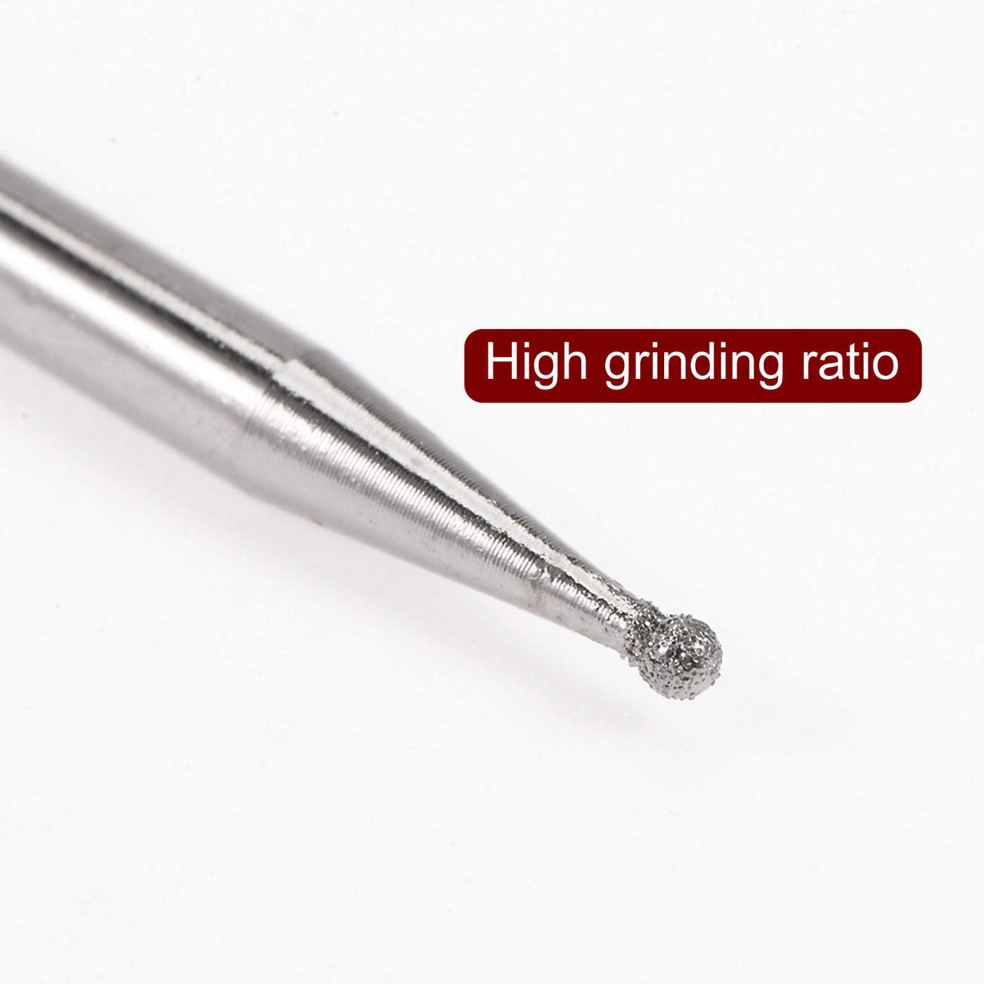 Harfington 30pcs Diamond Grinding Carving Bits 1.5mm Ball Shape Head Mounted Point