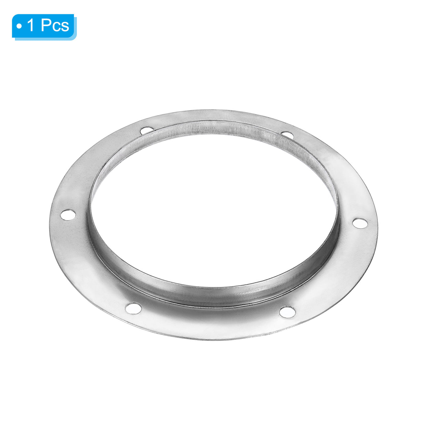 Harfington 6" Duct Connector Flange, Straight Pipe Exhaust Flange Stainless Steel Duct Mounting Plate for Heating Cooling Ventilation HVAC System