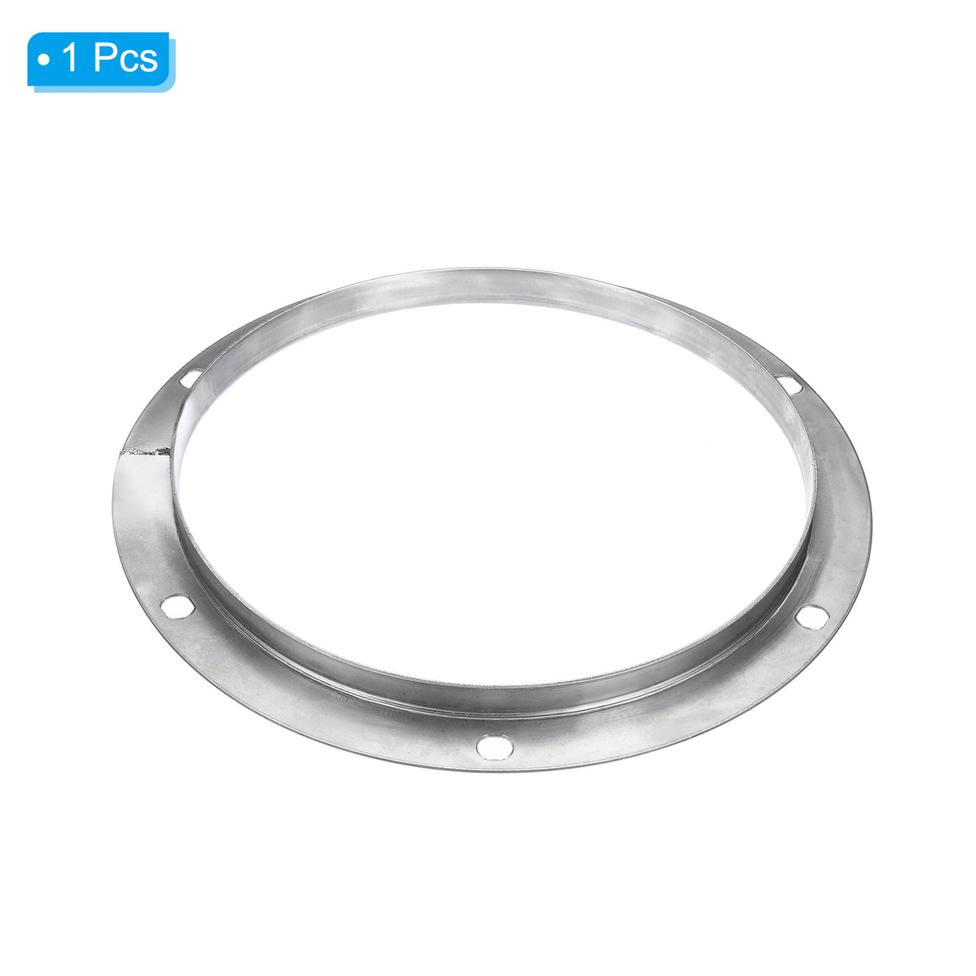 Harfington 12" Duct Connector Flange, Straight Pipe Exhaust Flange Stainless Steel Duct Mounting Plate for Heating Cooling Ventilation HVAC System