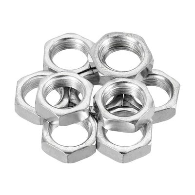 Harfington M16 x 1.0 Steel Hex Nuts, 10 Pack Metric Thread Zinc Plated Finished Hardware Nuts Screw Bolt Fasteners 8mm Height