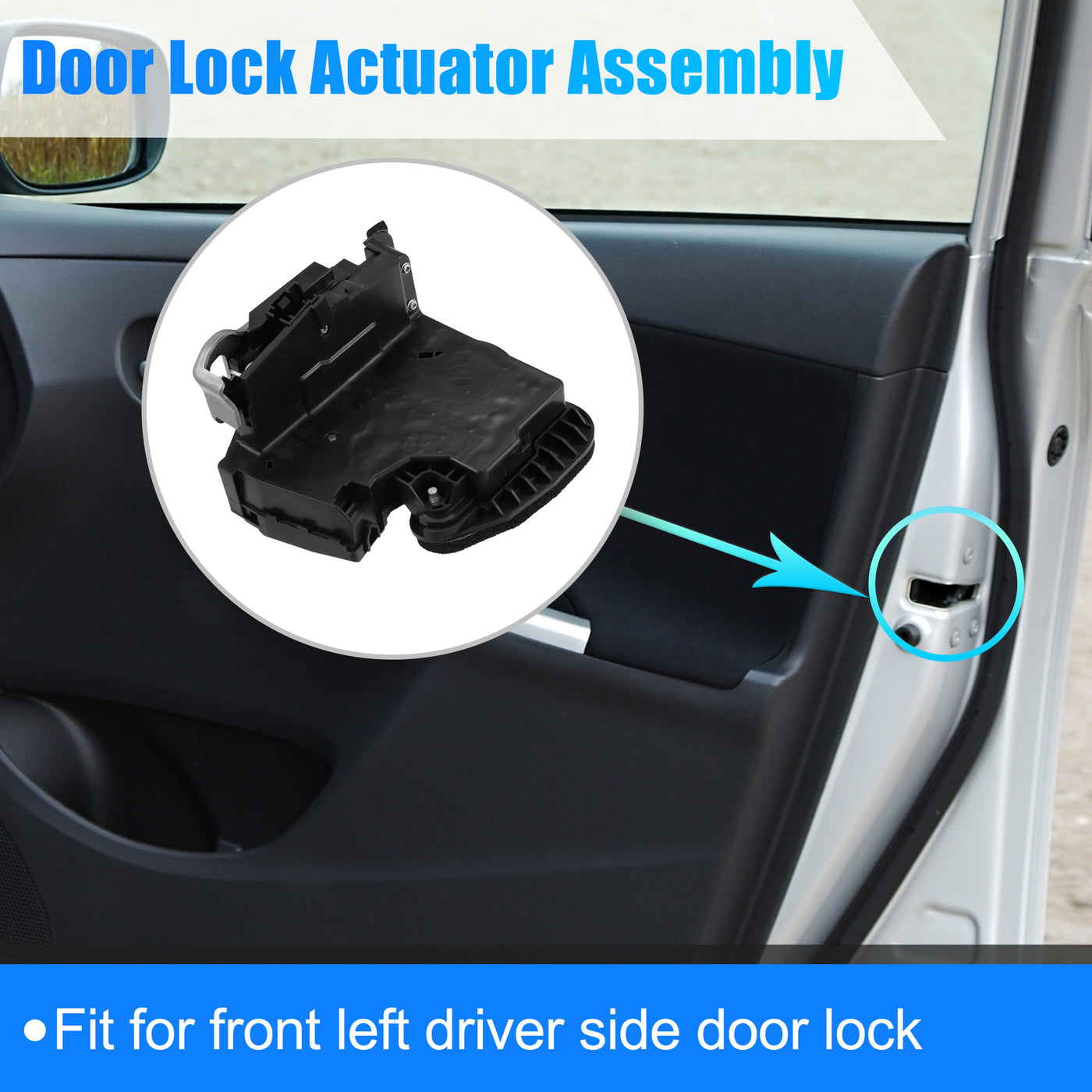 X AUTOHAUX Front Right Door Lock Actuator for Chevrolet Silverado 1500 2015-2018 for GMC 13592288 Door Latch Lock Actuator