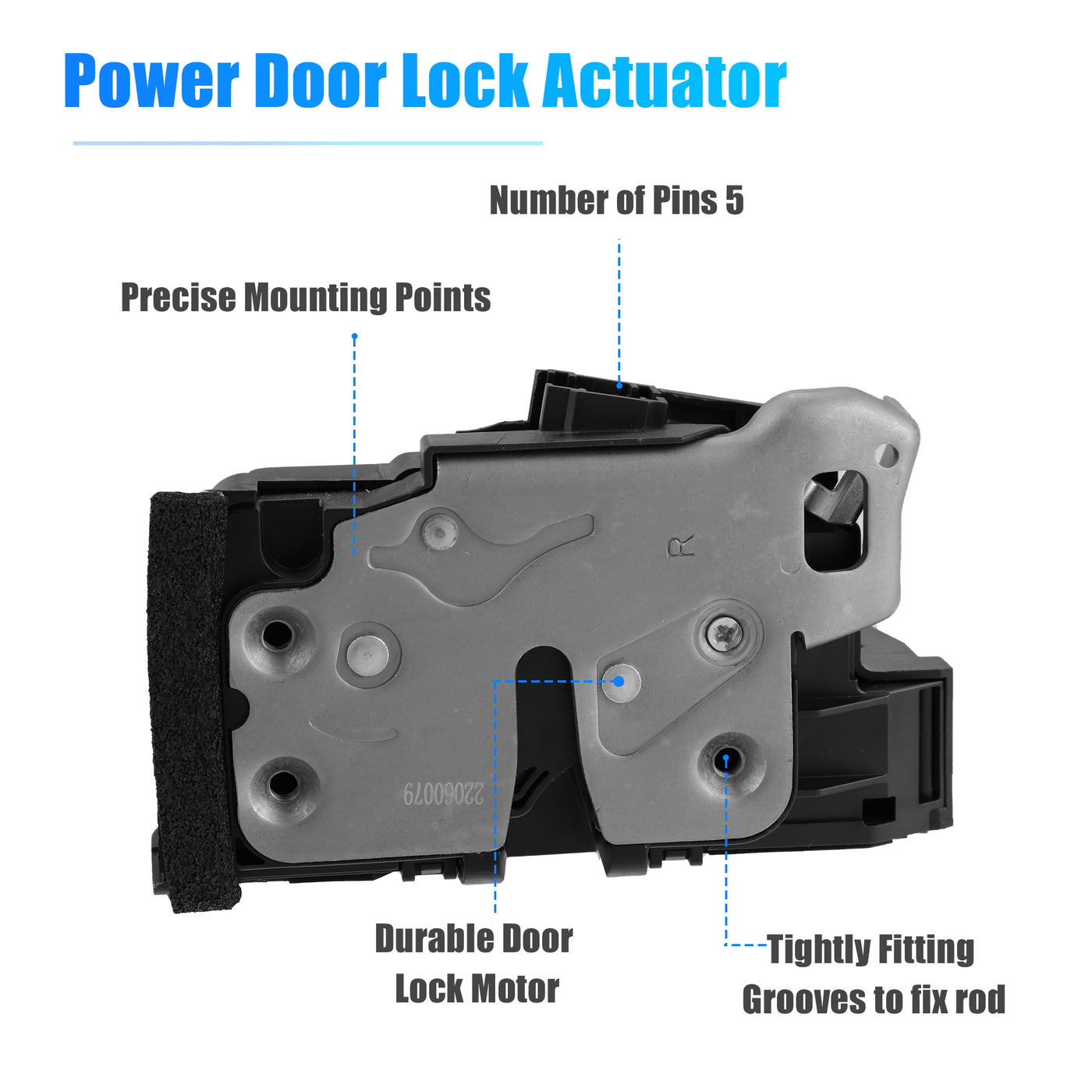 X AUTOHAUX Front Right Door Lock Actuator for Chevrolet Silverado 1500 2015-2018 for GMC 13592288 Door Latch Lock Actuator