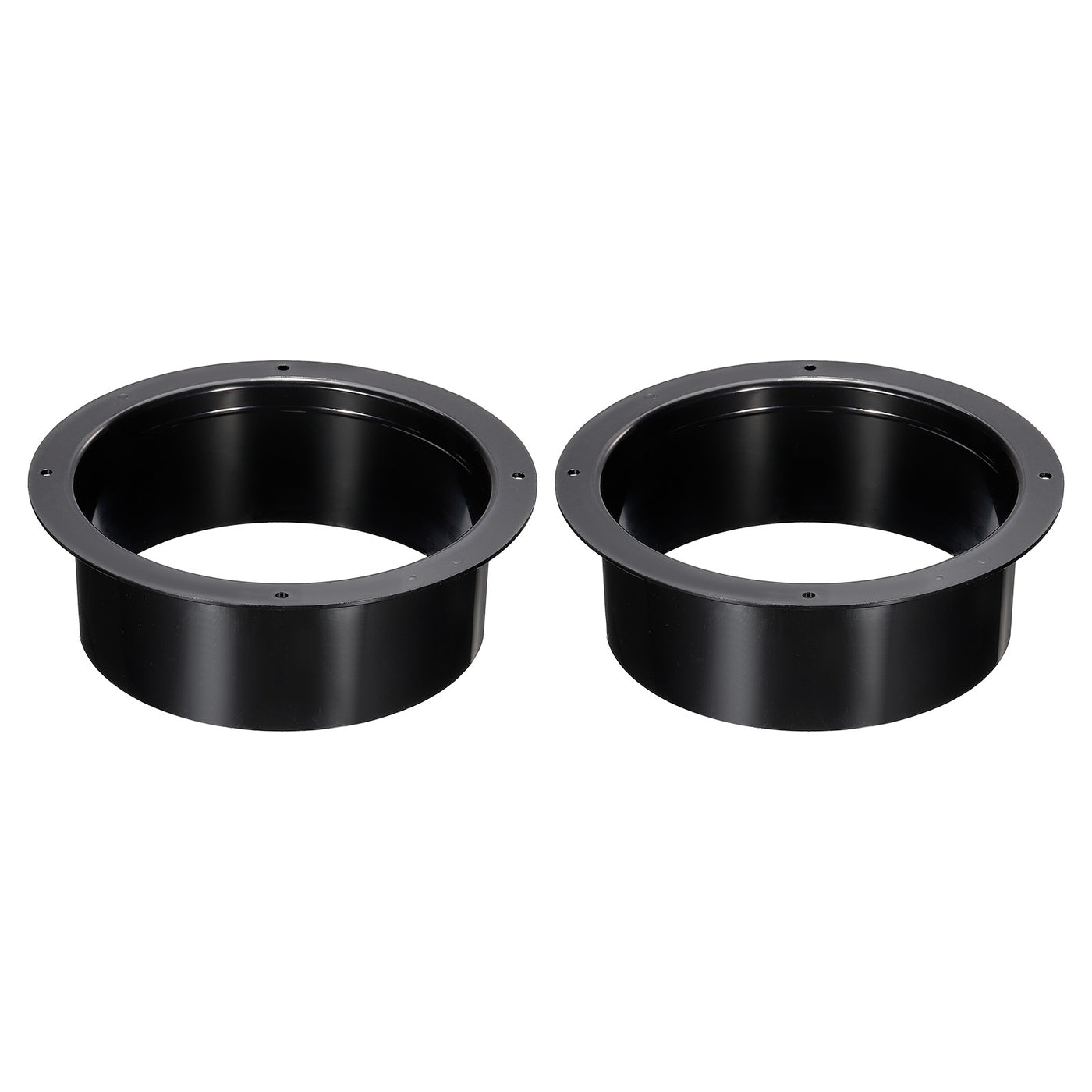 Harfington 6 Inch Duct Connector Flange, 2 Pack Exhaust Hose Flange ABS Round Air Duct for Heating Cooling Ventilation System