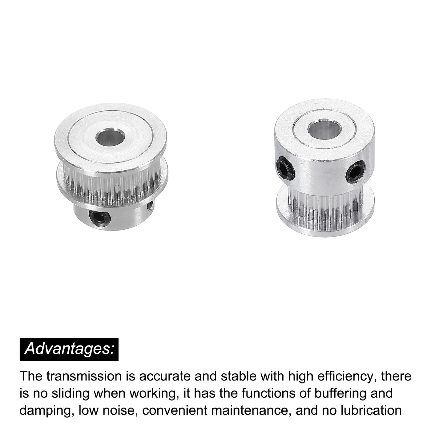 Harfington Timing Pulley 20&30 Teeth 5mm Bore Synchronous Wheel with Belt and Wrench for 3D Printer, CNC Machine, 1 Set