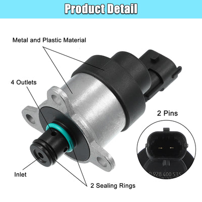 Harfington Fuel Injection Pressure Regulator Fuel Control Actuator Measuring Unit Valve for Chevrolet Silverado 1500 2500 3500 for GMC Sierra Yukon 0928400535 Diesel Fuel Pressure Regulator