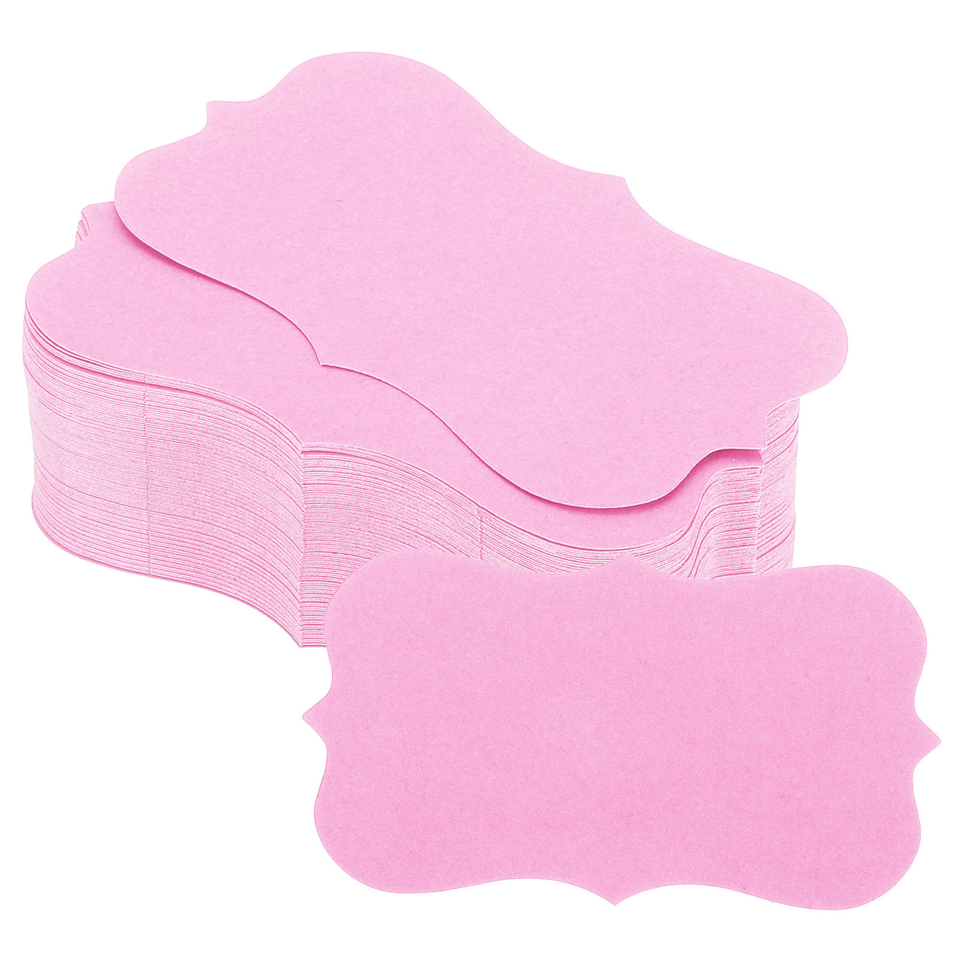 Harfington 2" x 3.5" Paper Business Cards Index Cards Flash Cards Note Lace, Pink 200pcs