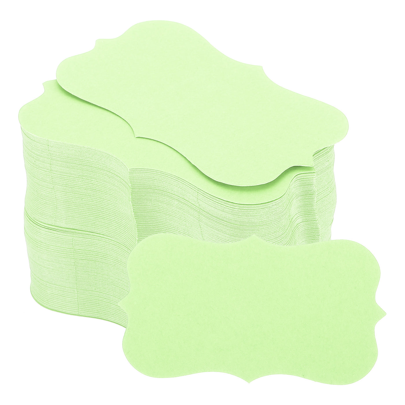 Harfington 2" x 3.5" Paper Business Cards Index Cards Flash Cards Note Lace, Green 200pcs