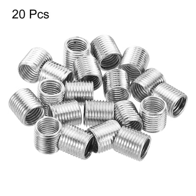 Harfington M10x1mm to M8x1mm Thread Adapters Sleeve Reducing Nut, 20 Pack 10mm Screw Conversion Nut Threaded Tube Coupler Connector Pipe Fitting