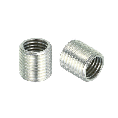 Harfington M10x1mm to M8x1mm Thread Adapters Sleeve Reducing Nut, 20 Pack 10mm Screw Conversion Nut Threaded Tube Coupler Connector Pipe Fitting