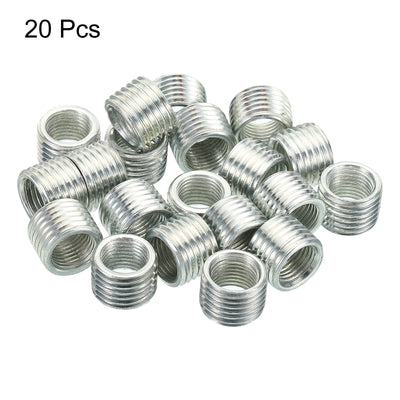 Harfington M14x1.5mm to M10x1mm Thread Adapters Sleeve Reducing Nut, 20 Pack 10mm Screw Conversion Nut Threaded Tube Coupler Connector Pipe Fitting