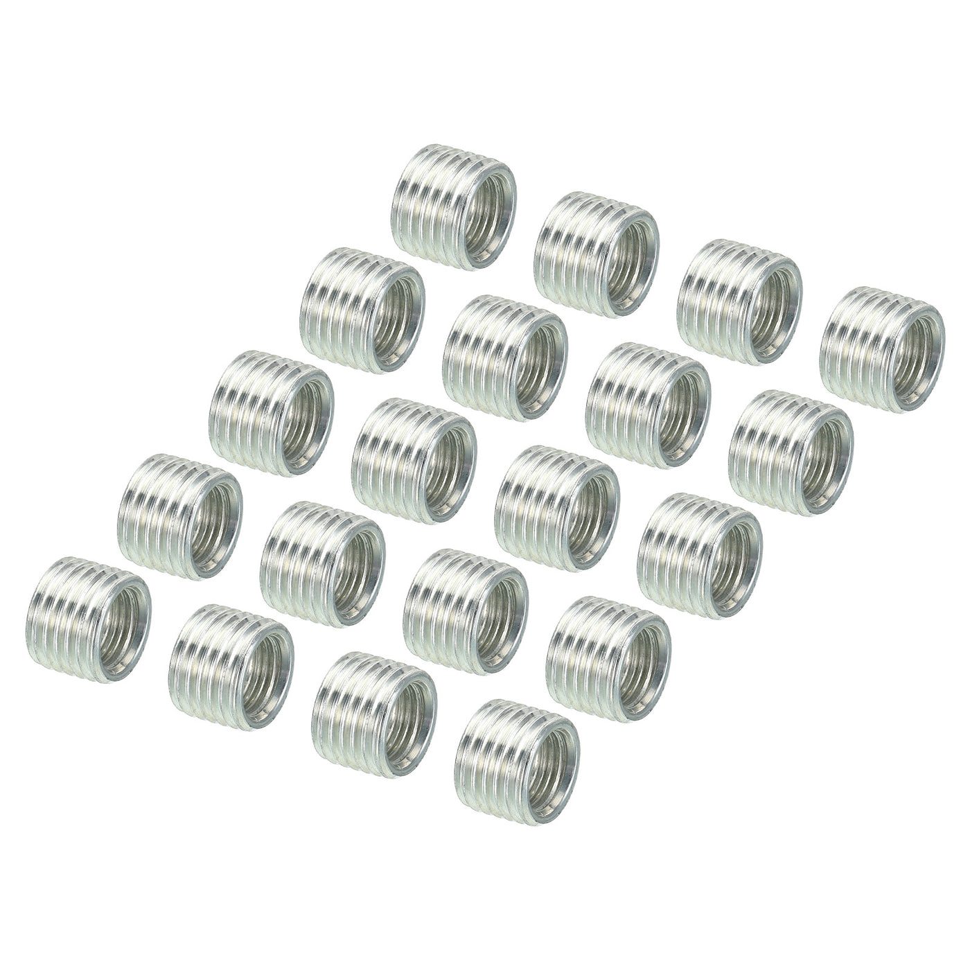 Harfington M14x1.5mm to M10x1mm Thread Adapters Sleeve Reducing Nut, 20 Pack 10mm Screw Conversion Nut Threaded Tube Coupler Connector Pipe Fitting