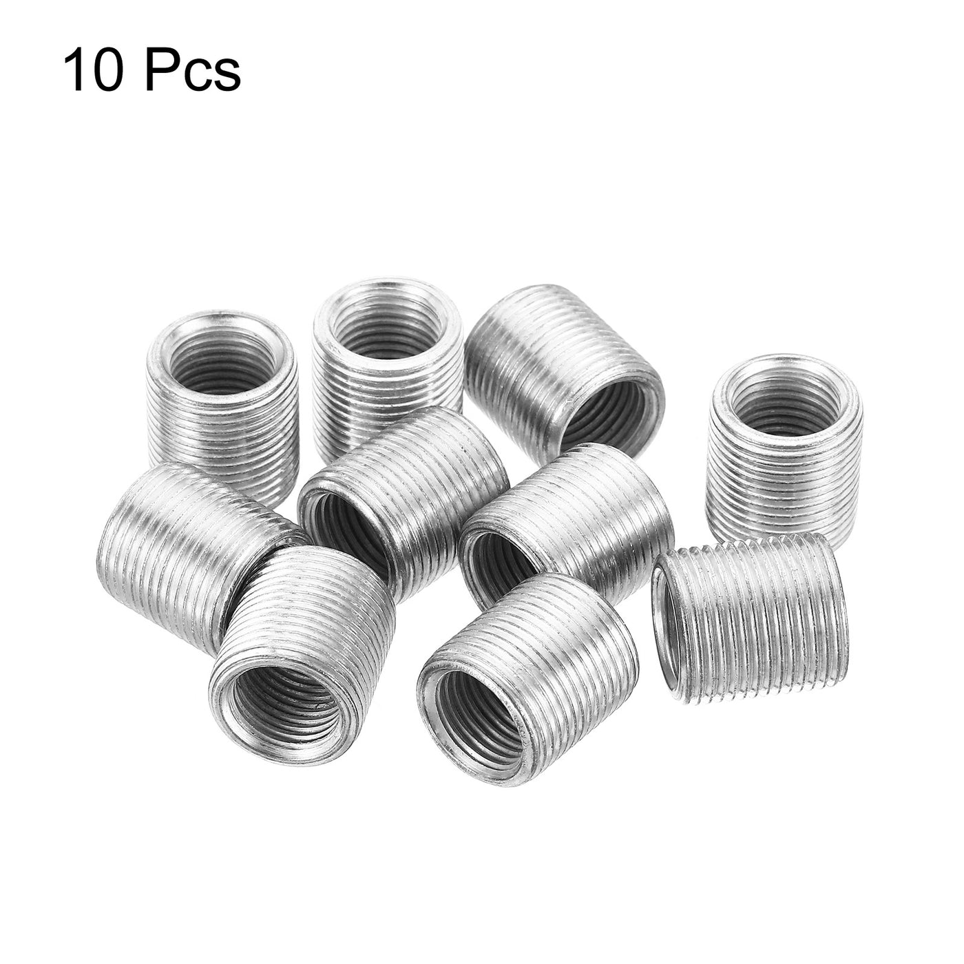 Harfington M14 to M10 Thread Adapters Sleeve Reducing Nut, 10 Pack 15mm Screw Conversion Nut Threaded Tube Coupler Connector Pipe Fitting