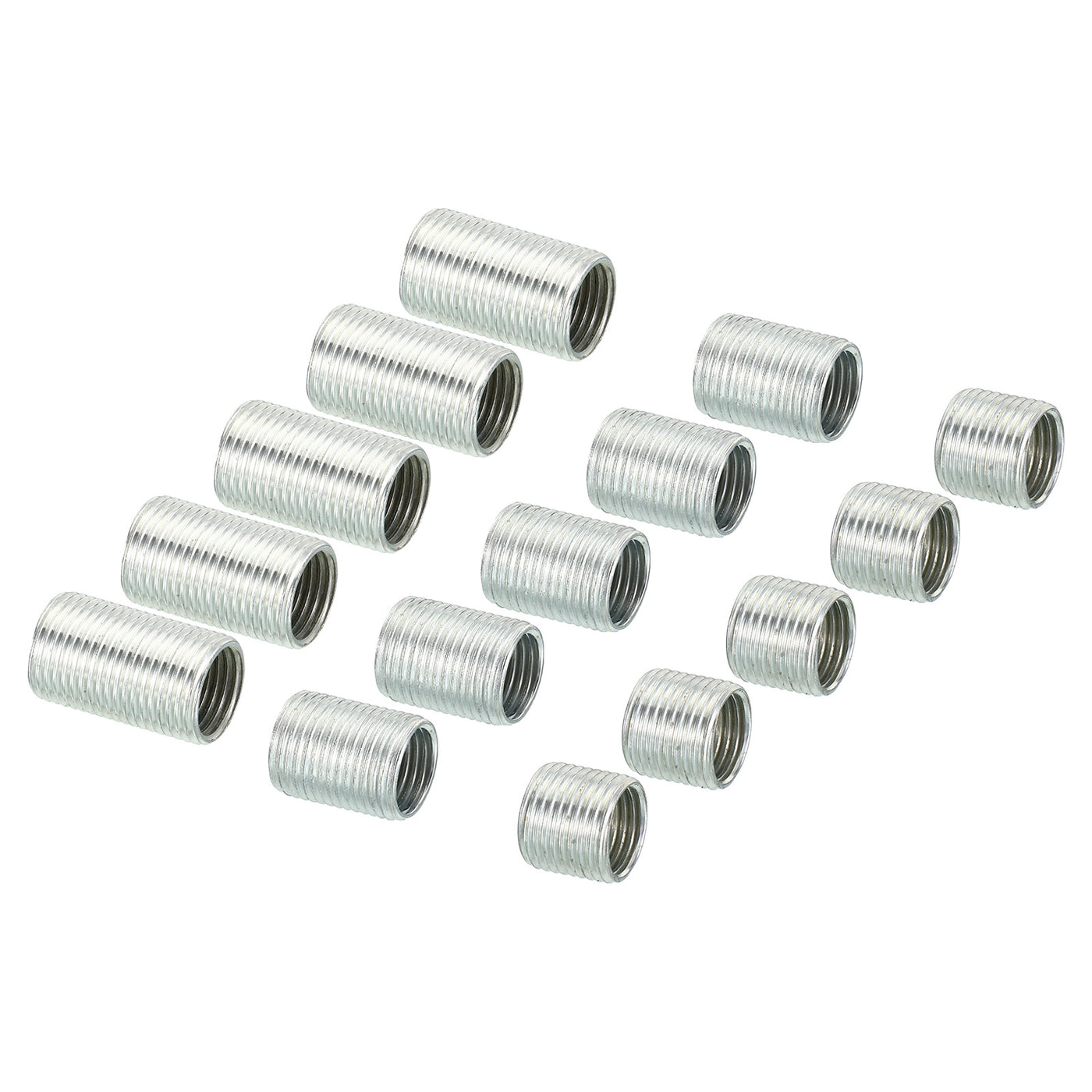 Harfington M12 to M10 Thread Adapters Sleeve Reducing Nut, 1 Set 10/15/20mm Screw Conversion Nut Threaded Tube Coupler Connector Pipe Fitting