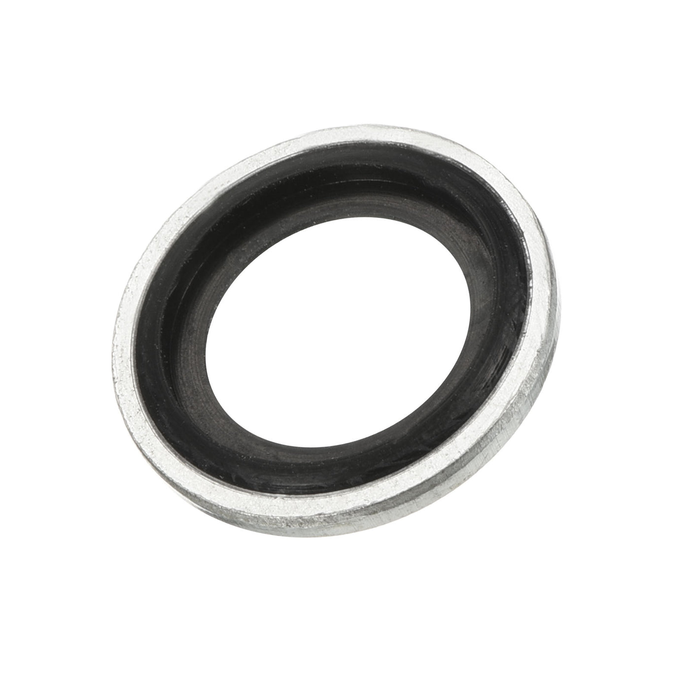 Harfington Bonded Sealing Washers M14 19.9x14.7x2mm Carbon Steel Nitrile Rubber Gasket, Pack of 12