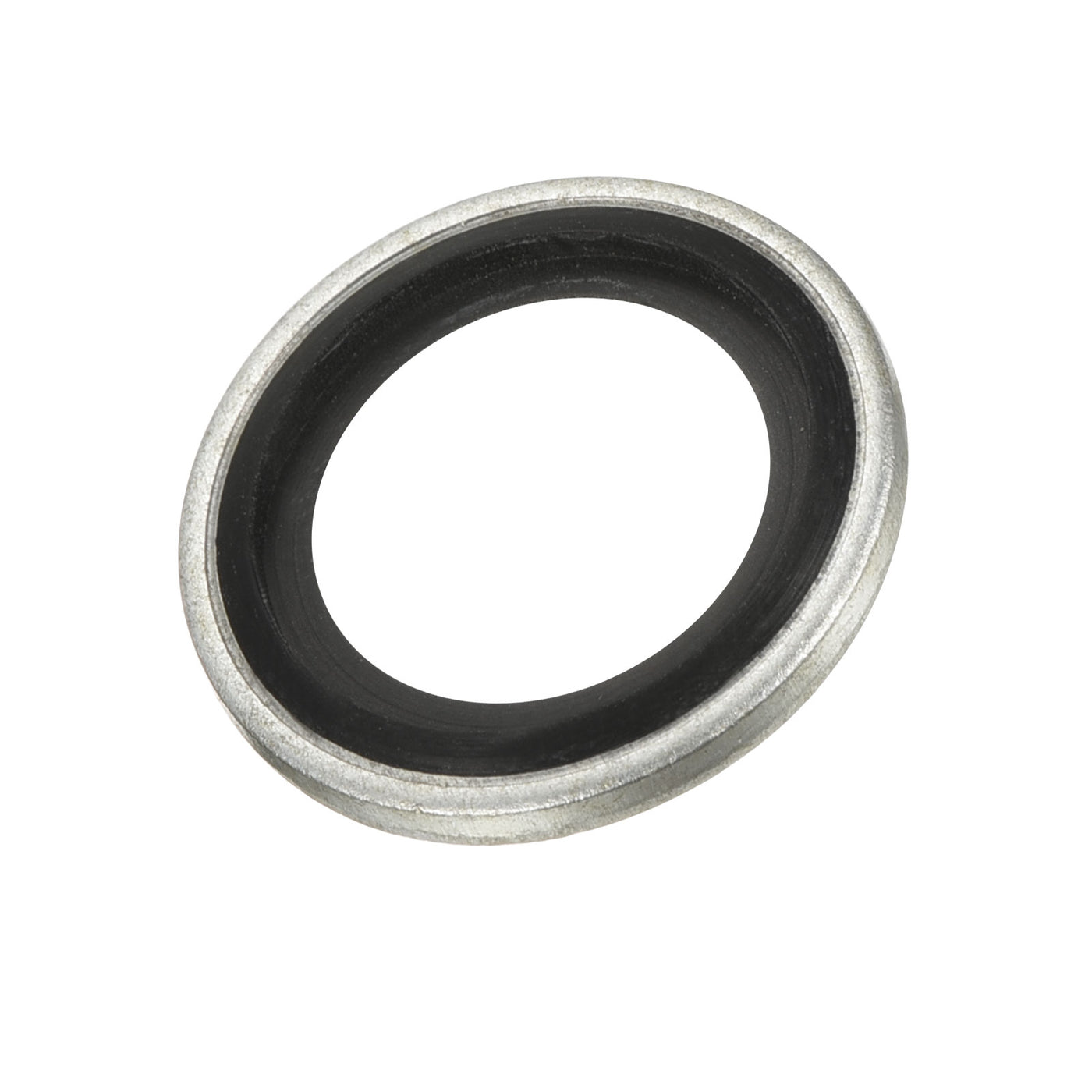 Harfington Bonded Sealing Washers M16 21.8x16.7x2mm Carbon Steel Nitrile Rubber Gasket, Pack of 12