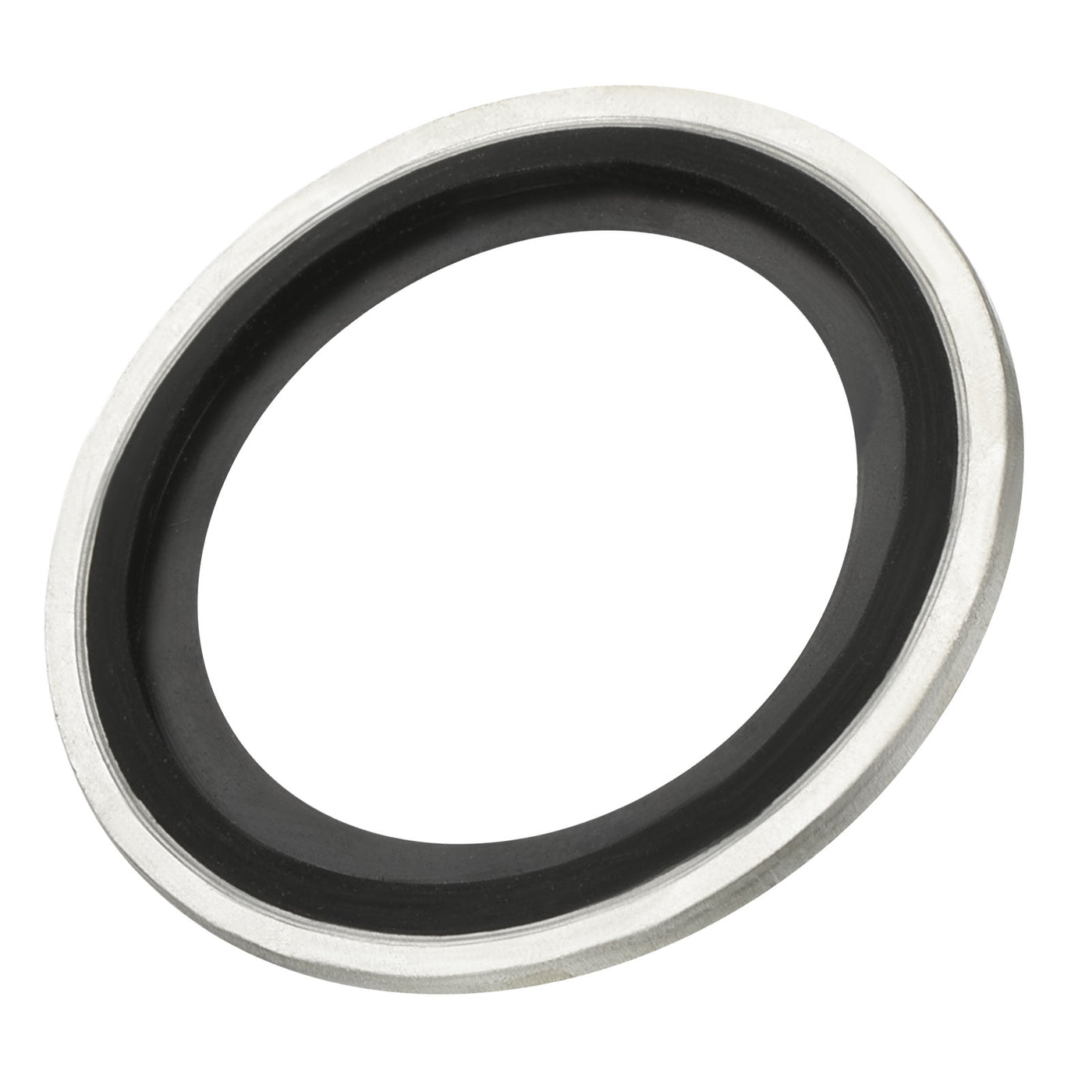 Harfington Bonded Sealing Washers M27 34.8x27.7x2mm Carbon Steel Nitrile Rubber Gasket, Pack of 12