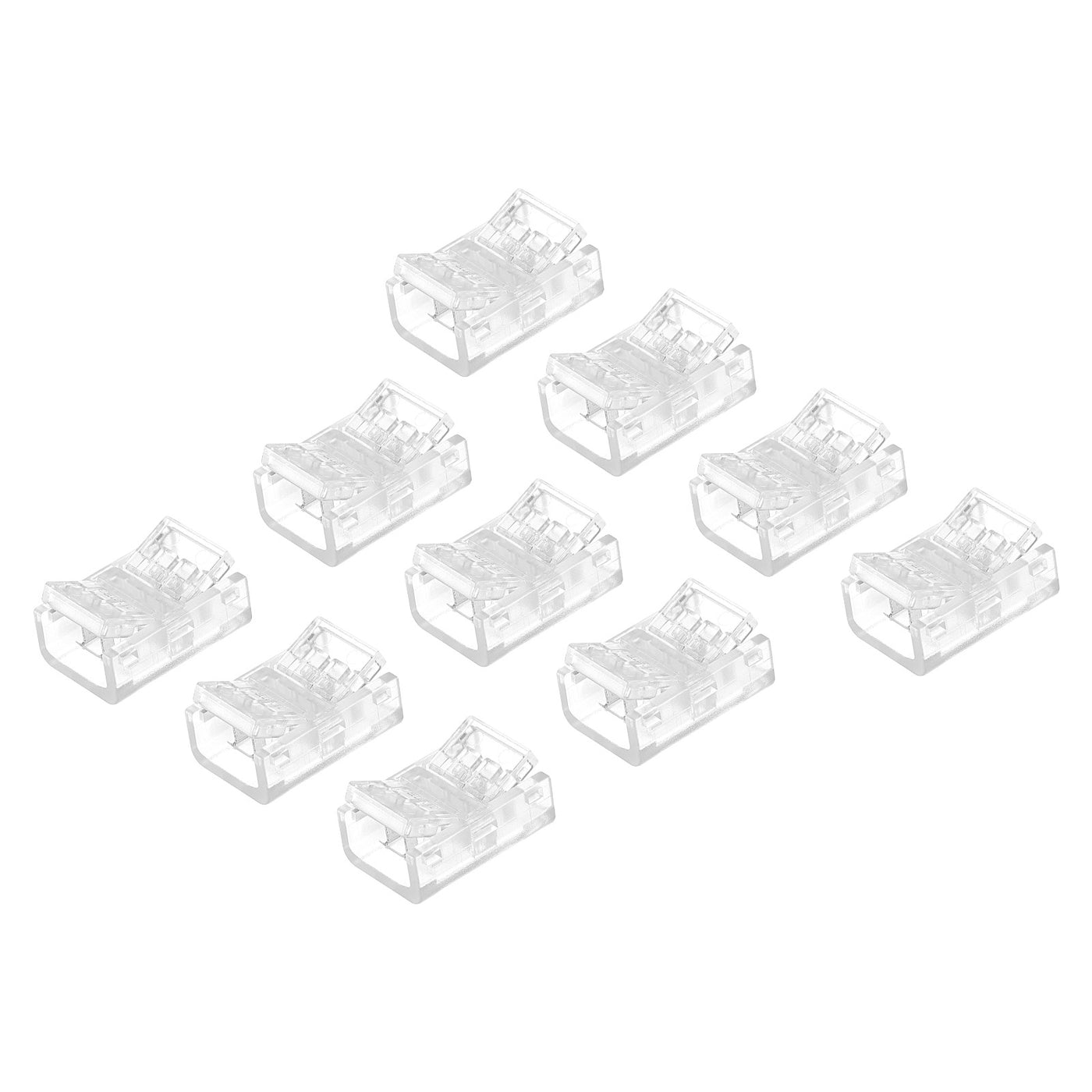 Harfington RGB LED Light Strip Connectors LED Adapter Connectors Pack of 15 (3 Pin, 10mm)