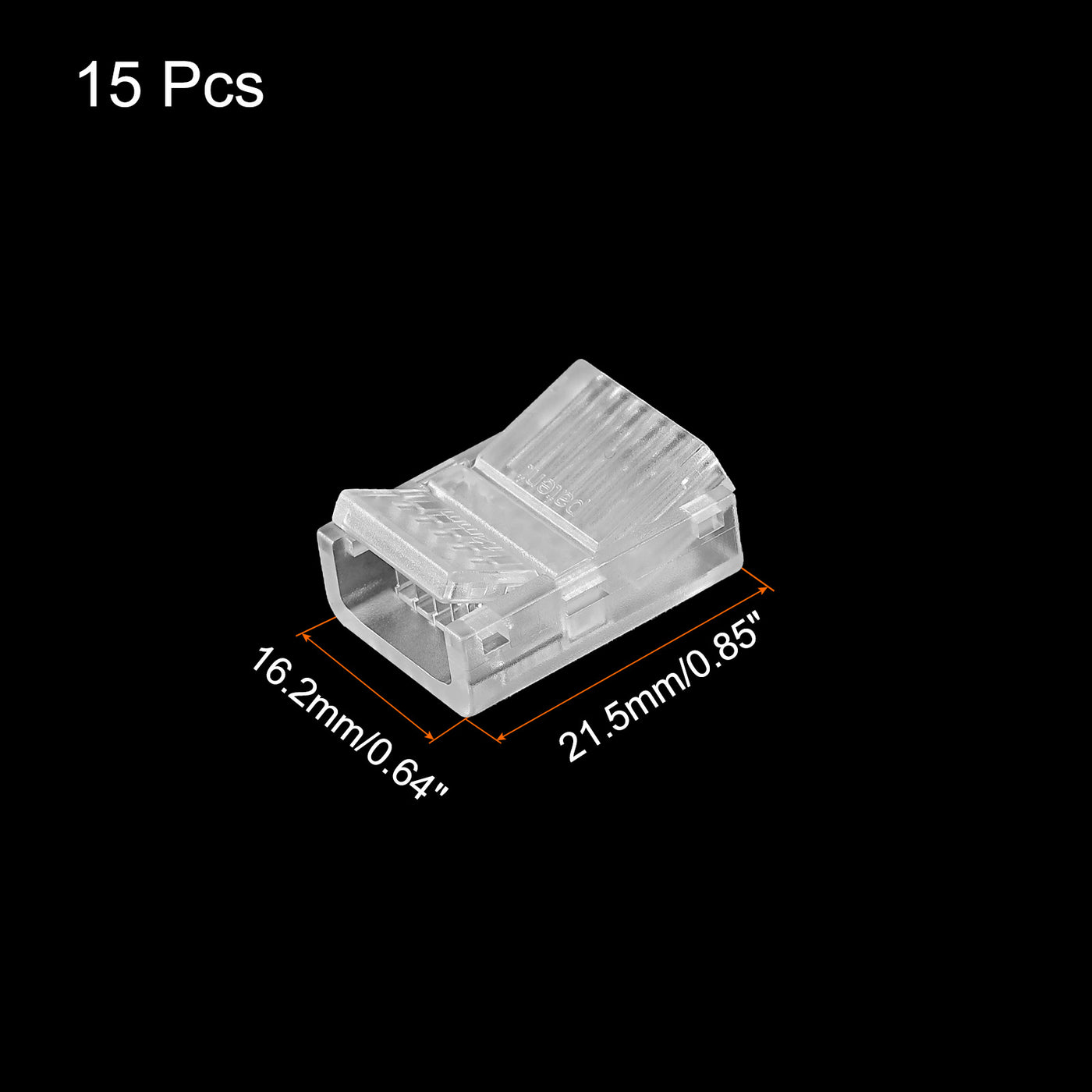 Harfington LED Strip Connector 6 Pin, 12mm LED Connectors for Strip Lights, Pack of 15