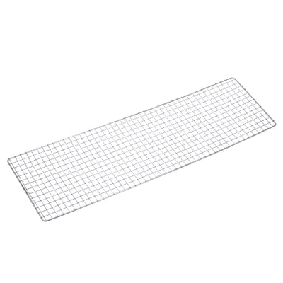 Harfington Square BBQ Grill Net 19x62cm Stainless Steel Barbecue Mesh Mat