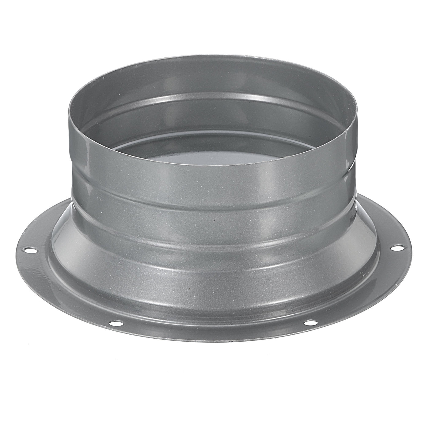 Harfington 4 Inch Duct Connector Flange, Metal Fitting Straight Pipe Flange Round Ventilation Air Duct for Heating Cooling Ventilation HVAC System