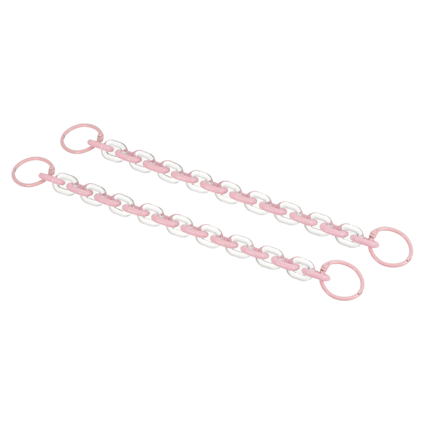 Harfington 2 Pack Schlüsselanhänger mit Ringe Acrylband 10 Zoll für Gürtelschlaufe Rosa