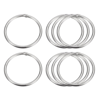 Harfington Uxcell 304 Stainless Steel O Rings, Multi-Purpose Metal Welded O-rings Round Rings