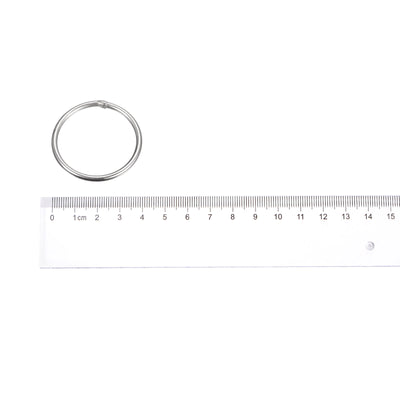 Harfington Uxcell 304 Stainless Steel O Rings, Multi-Purpose Metal Welded O-rings Round Rings