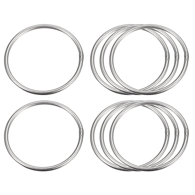 Harfington Uxcell 304 Stainless Steel O Rings, Multi-Purpose Metal Welded O-rings Round Rings