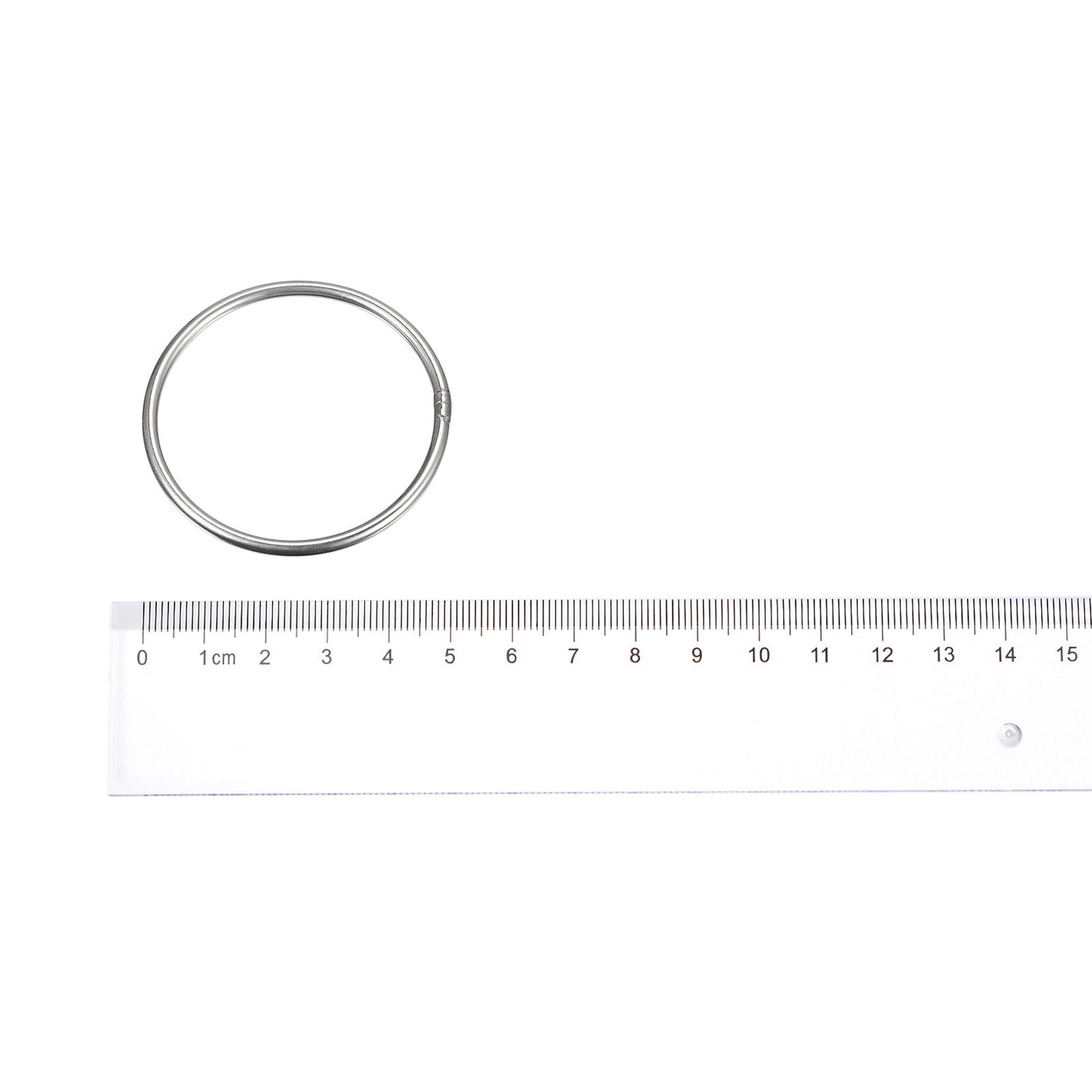 uxcell Uxcell 304 Stainless Steel O Rings, Multi-Purpose Metal Welded O-rings Round Rings